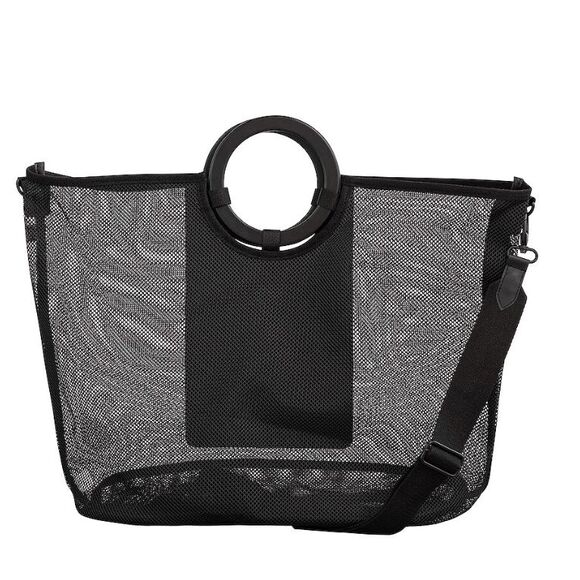 BEIS NWT OG Mesh Beach bag in Black - Picture 6 of 6